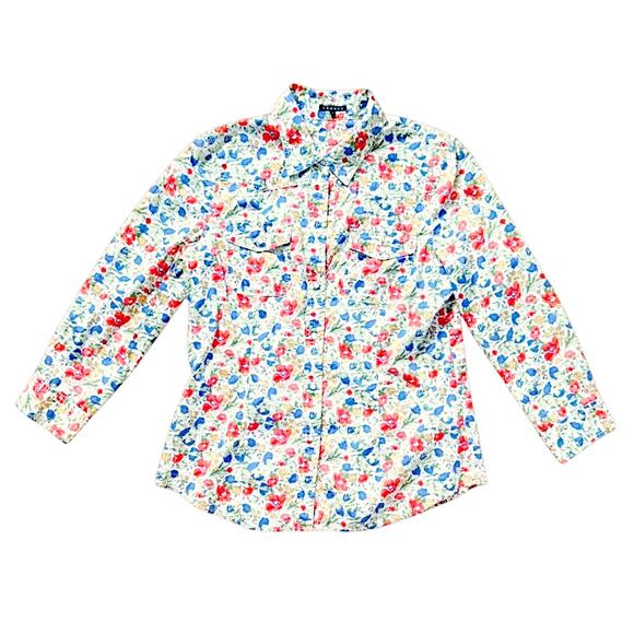 Theory Multicolored Floral ShirtSize L